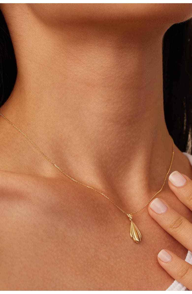 Oradina 14K Yellow Gold Galleria Pendant Necklace, Alternate, color, 