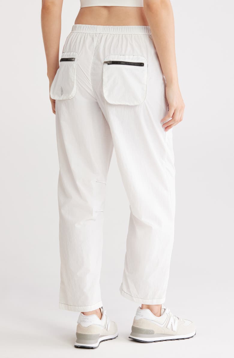 Free People Fly By Night Water Resistant Crop Hiking Pants, Alternate, color, Black And White Combo