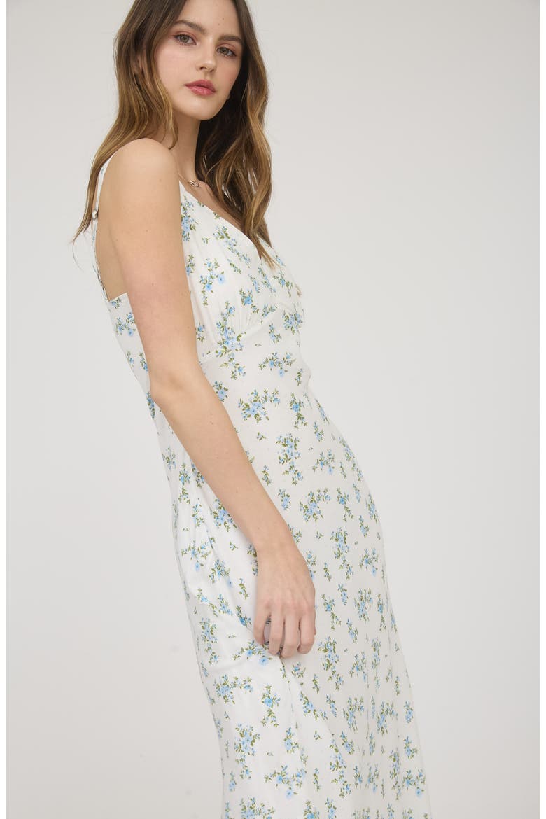 Floral Maxi Dress, Alternate, color, IVORY MULTI