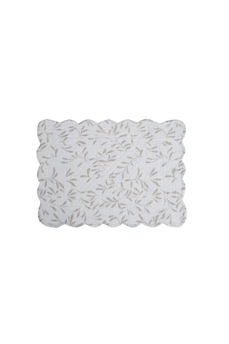 Coastal Shells Placemat Collection Sets of 6, Alternate, color, White