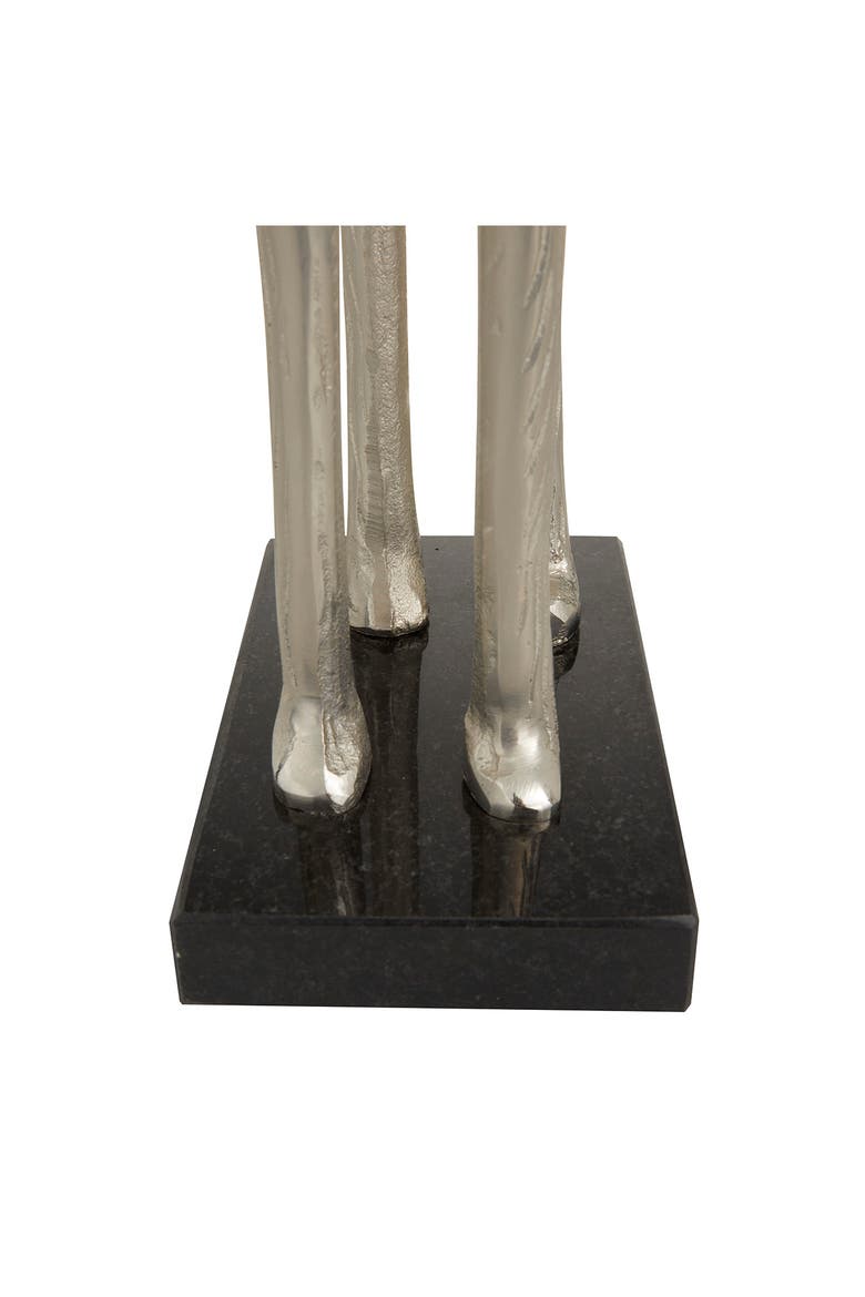 Silver Contemporary Giraffe Sculpture - Set of 2, Alternate, color, SILVER