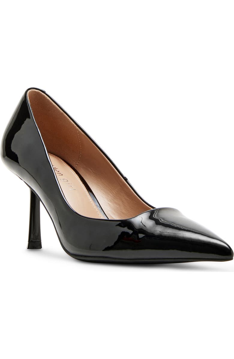 Madden Girl Brynn Pointed Toe Pump, Main, color, Black Pat