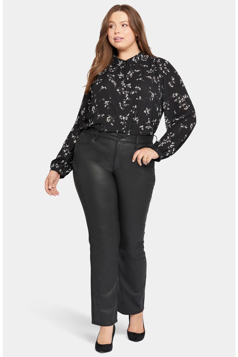 Marilyn Straight Leg Jeans, Alternate, color, BLACK COATED