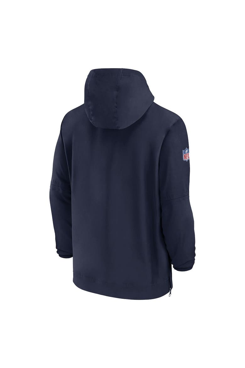 Men's Nike Navy Tennessee Titans Sideline Half-Zip Hoodie, Alternate, color, Navy