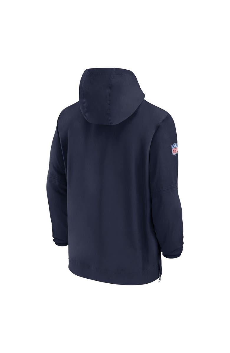 Nike Men's Nike Navy Tennessee Titans Sideline Half-Zip Hoodie, Alternate, color, Navy