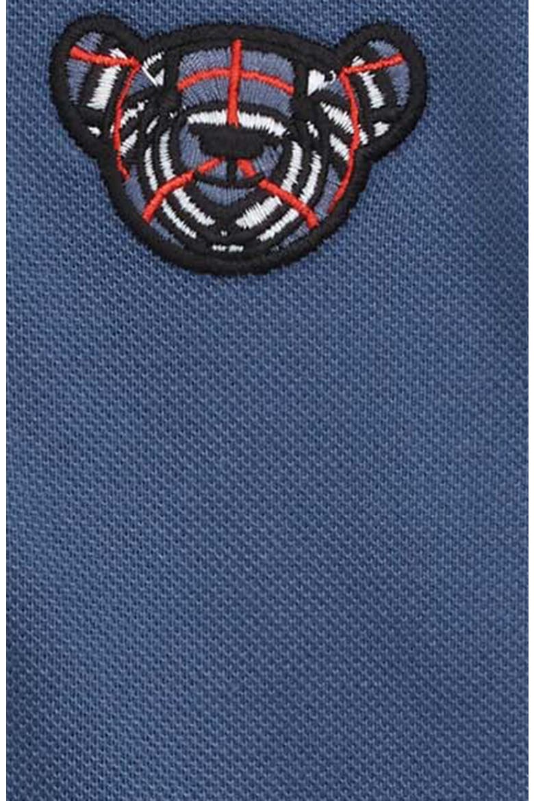 Hecter Thomas Bear Cotton Piqué Polo, Alternate, color, PEBBLE BLUE