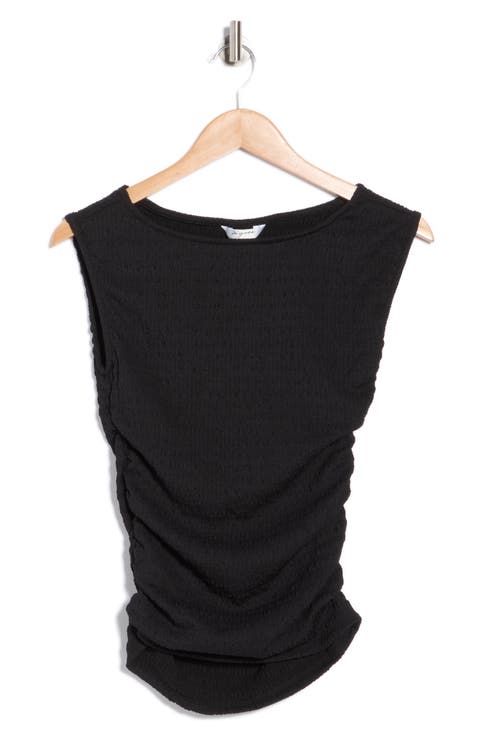 Textured Boatneck Tank