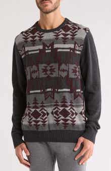Weatherproof® Geometric Cotton Crewneck Sweater