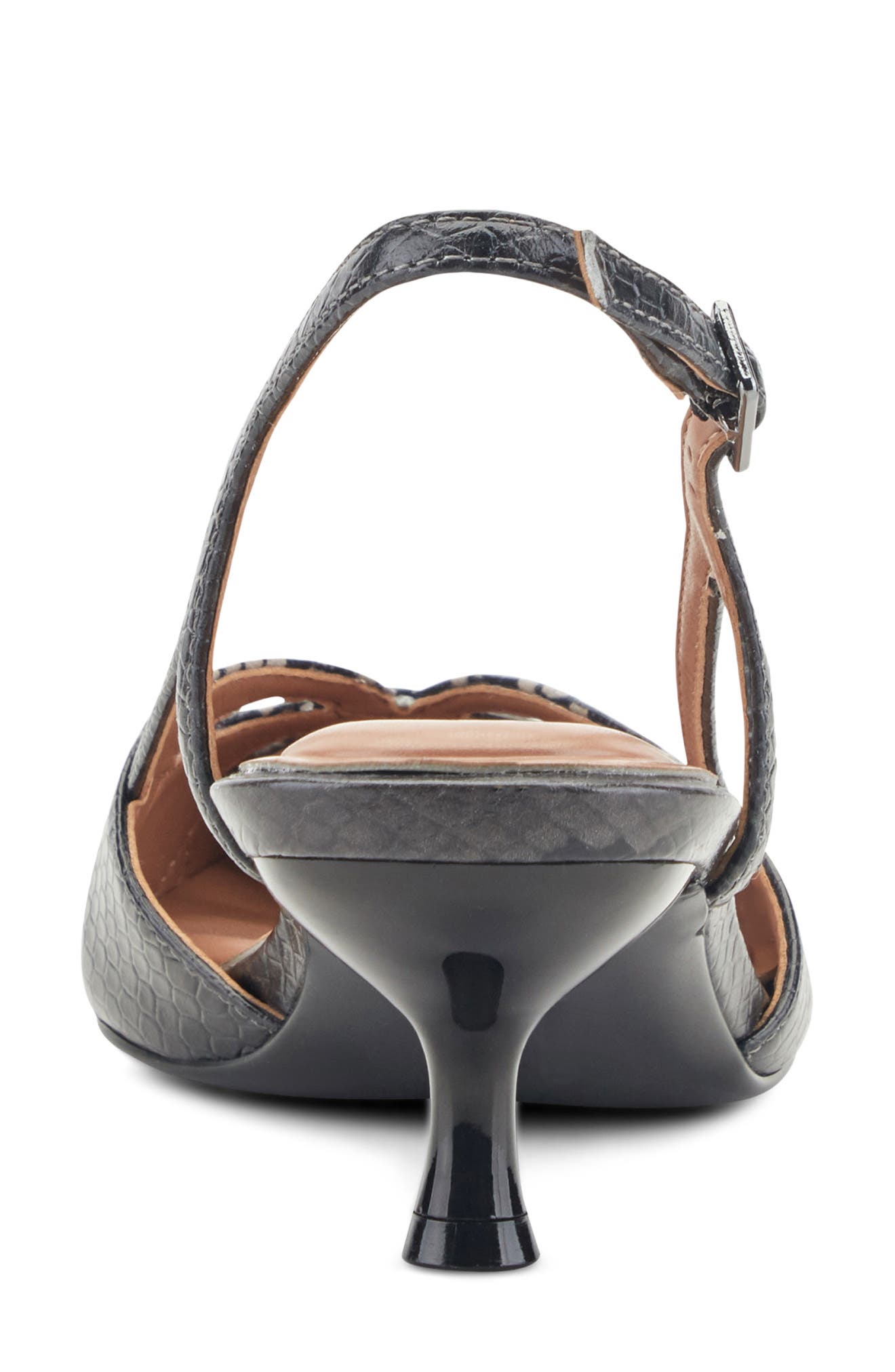 Kaisley Pointed Toe Slingback Pump, Alternate, color, GREY