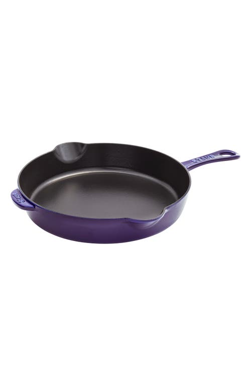 Staub 11-inch Enameled Cast Iron Traditional Deep Skillet In Purple
