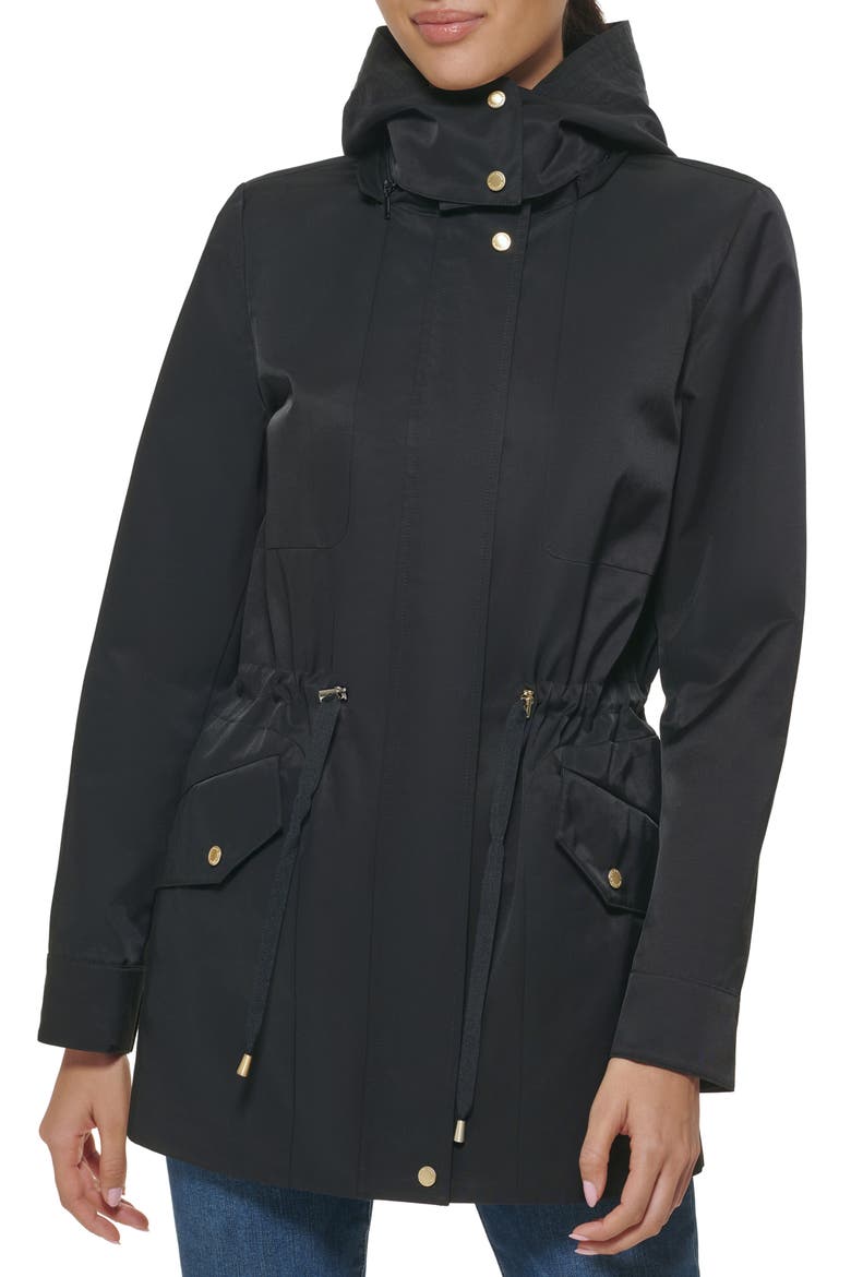 Short Rain Jacket, Main, color, BLACK