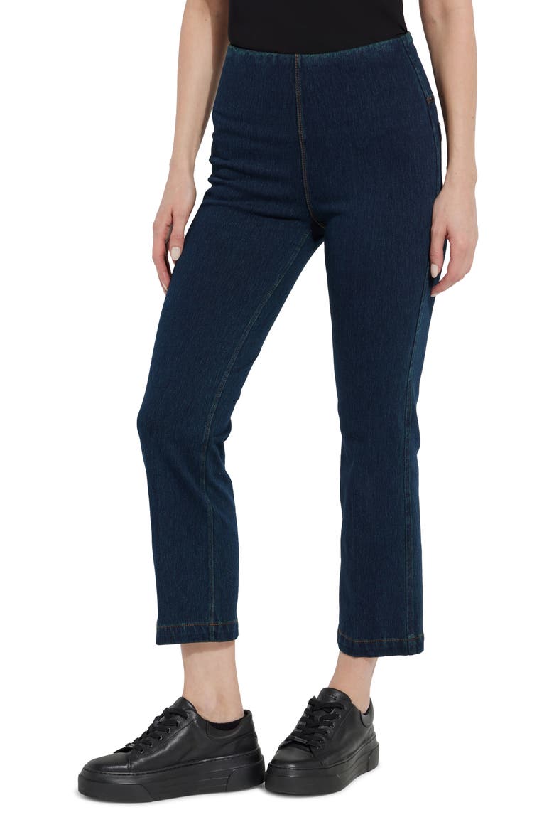 'Lyssentials Pull-On Baby Bootcut Ankle Jeans, Main, color, INDIGO