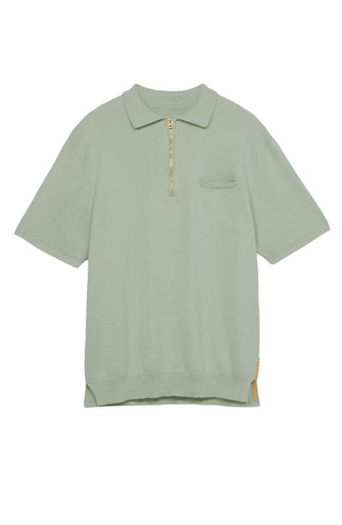 Laight 3/4 Zip Short Sleeve Polo