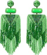 Deepa Gurnani Jody Beaded Tassel Earrings