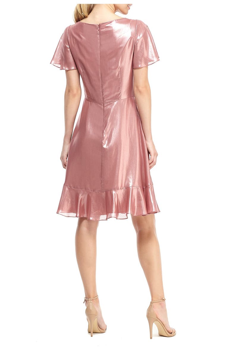 Gal Meets Glam Collection Callista Cowl Neck A-Line Dress, Main, color, 