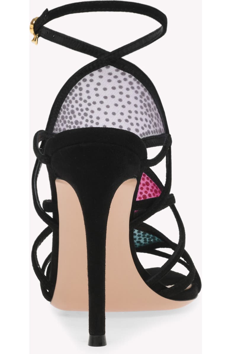 Gianvito Rossi Confetti Sandal, Alternate, color, Purple Suede And Fabric