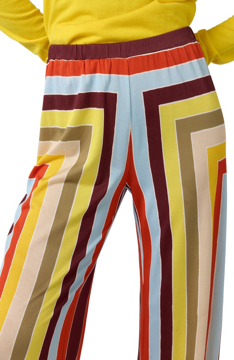 Diane von Furstenberg Malia Stripe Wide Leg Pants, Alternate, color, Dorian Stripe Multi