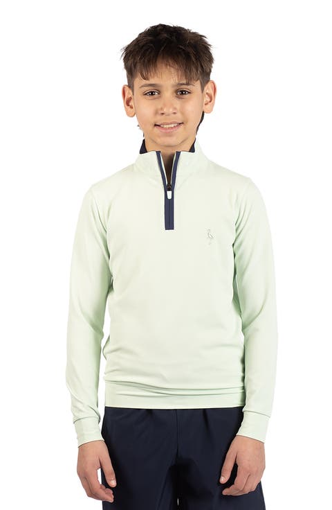 Kids' Micro Grid Textured Pullover (Big Kid)