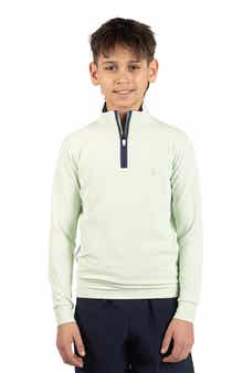 TailorByrd Kids' Micro Grid Textured Pullover