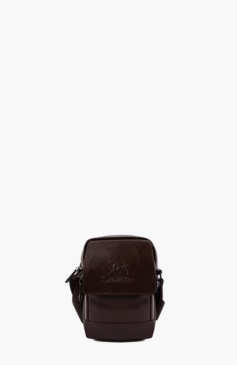 Gentleman Leather Traveler Crossbody Bag 488