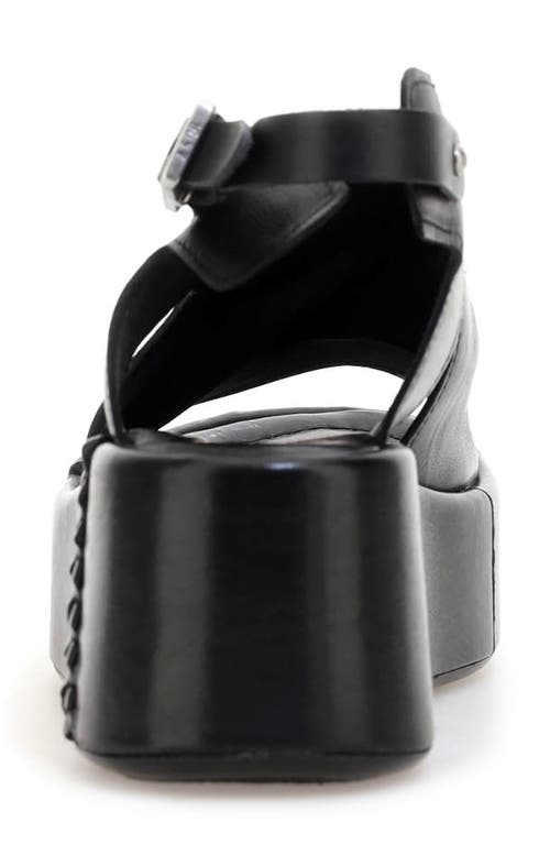As98 A.s.98 Maren Platform Sandal In Black