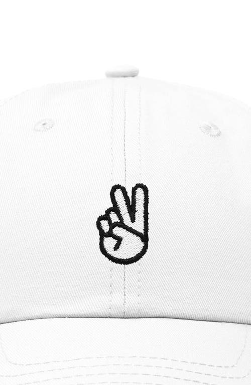 DALIX DALIX PEACE SIGN EMBROIDERED DAD HAT 