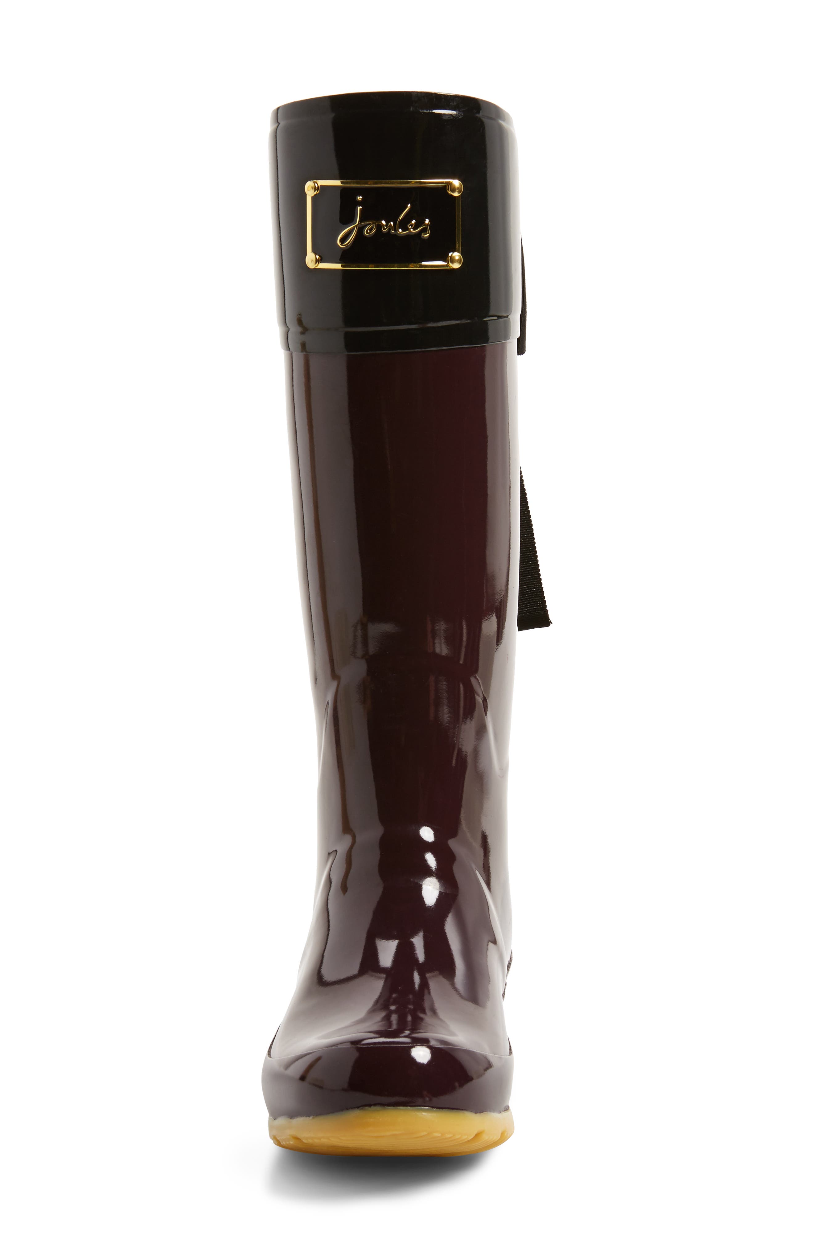 'Evedon' Rain Boot, Alternate, color, BURGUNDY