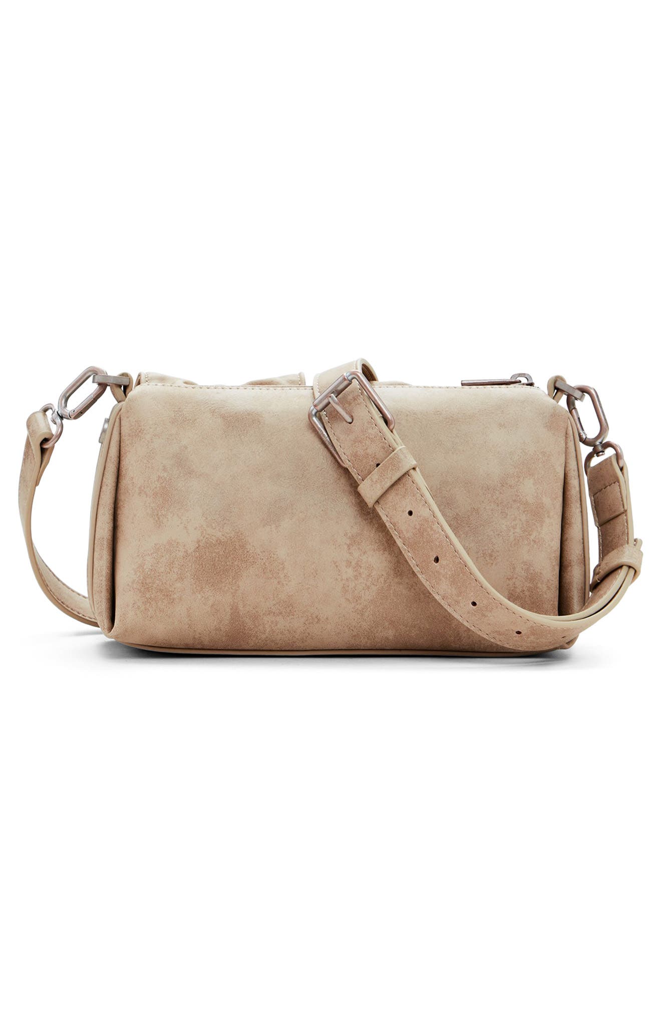 Desigual Faux Leather Shoulder Bag, Alternate, color, Light Beige