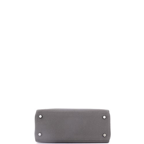 Pre-owned Hermes Hermes Kelly Handbag Grey Togo With Palladium Hardware 25 In Gray