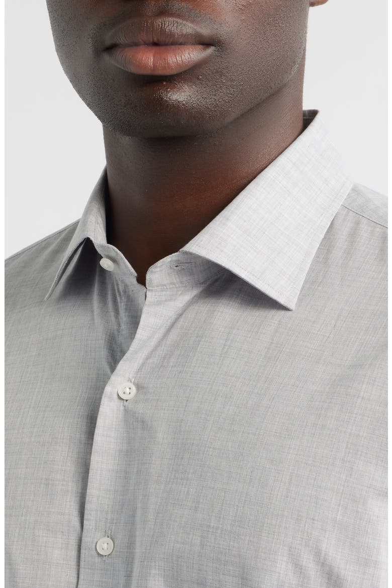Brighton Perfect Poplin Button-Up Shirt, Alternate, color, BRITISH GREY