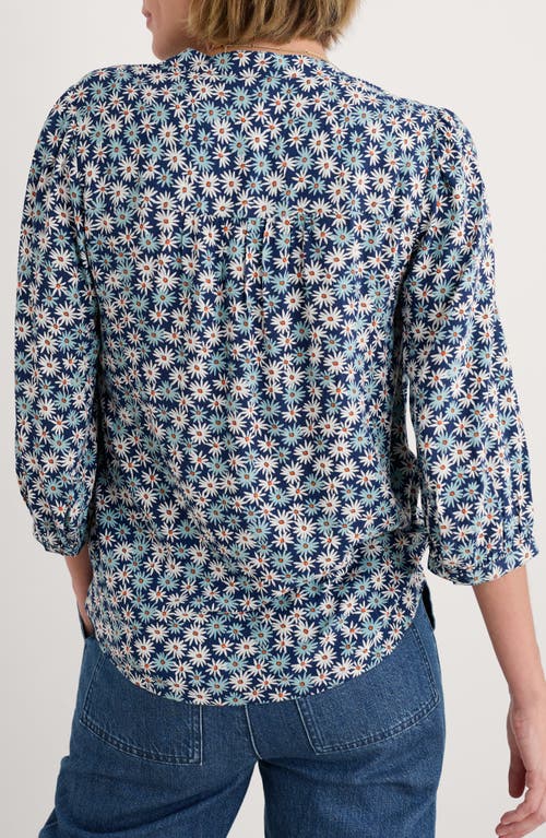 Seasalt Cornwall Willow Patch Print Shirt In Blue
