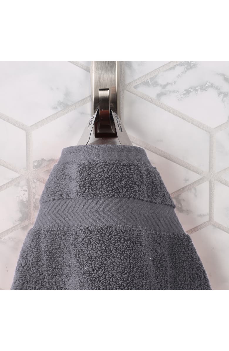 Superior 6-Pack Hand Towel Set, Alternate, color, Grey