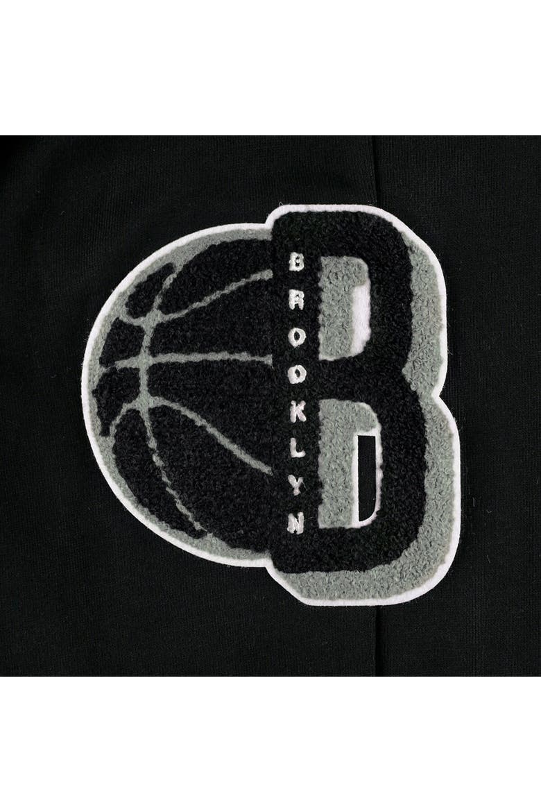 Men's Pro Standard Black Brooklyn Nets Mash Up Capsule Sweatpants, Alternate, color, Black