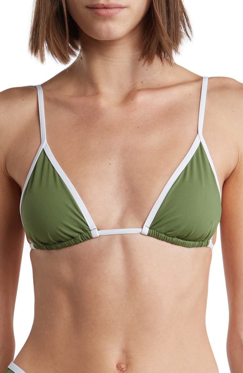 WeWoreWhat Cooper Pipe Bikini Top, Main, color,