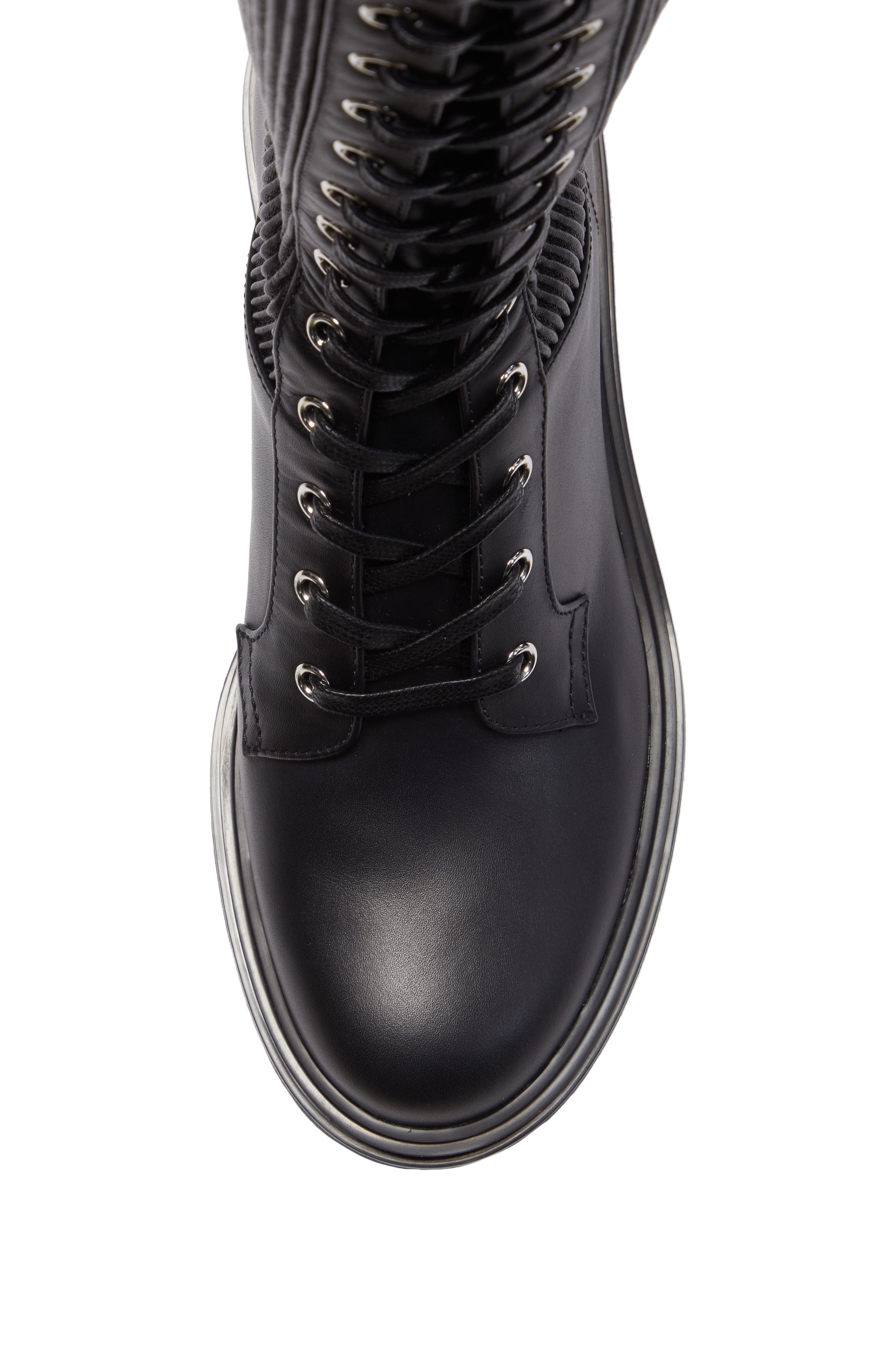 Gianvito Rossi Trek Knee High Lace-Up Boot, Alternate, color, 