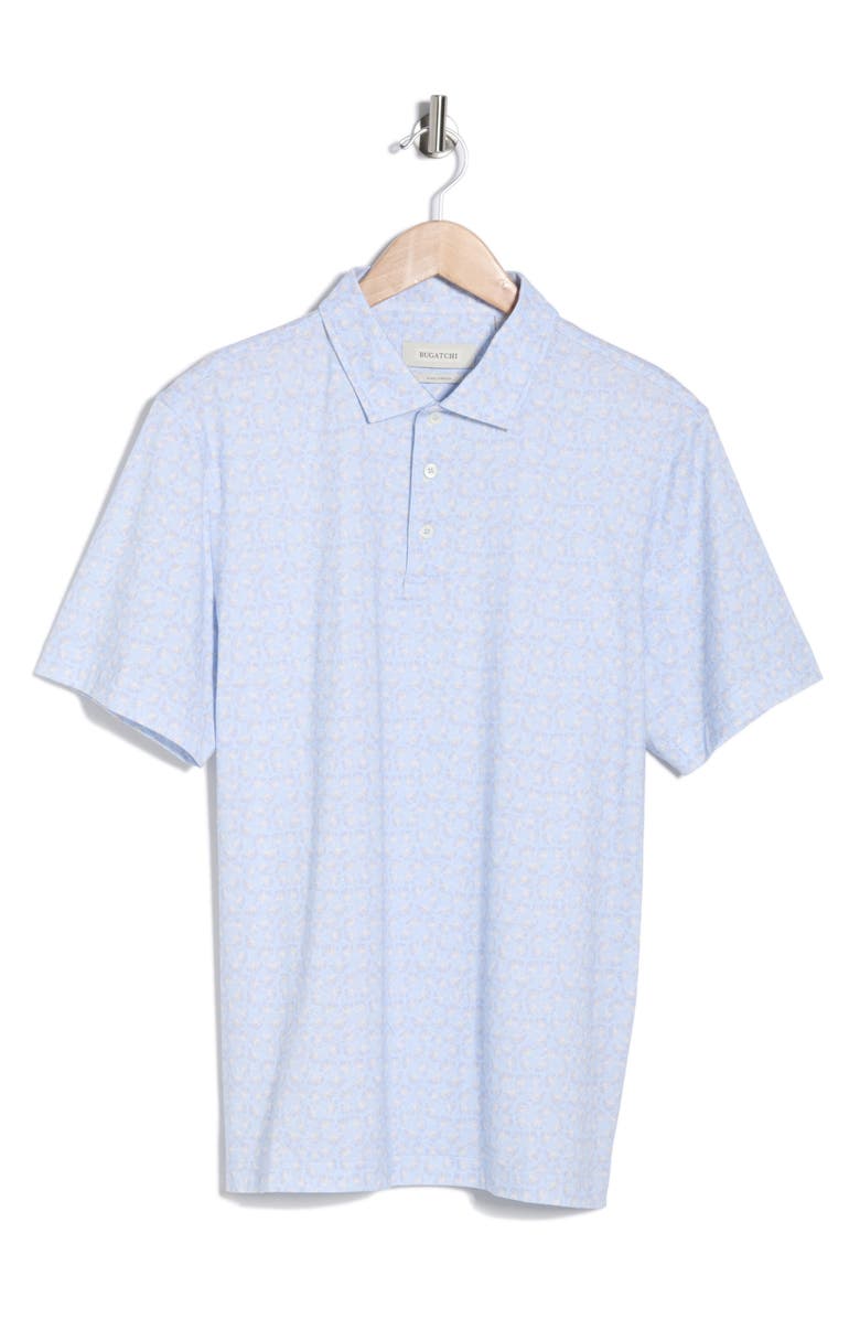 Bugatchi Short Sleeve Polo, Main, color, Sky