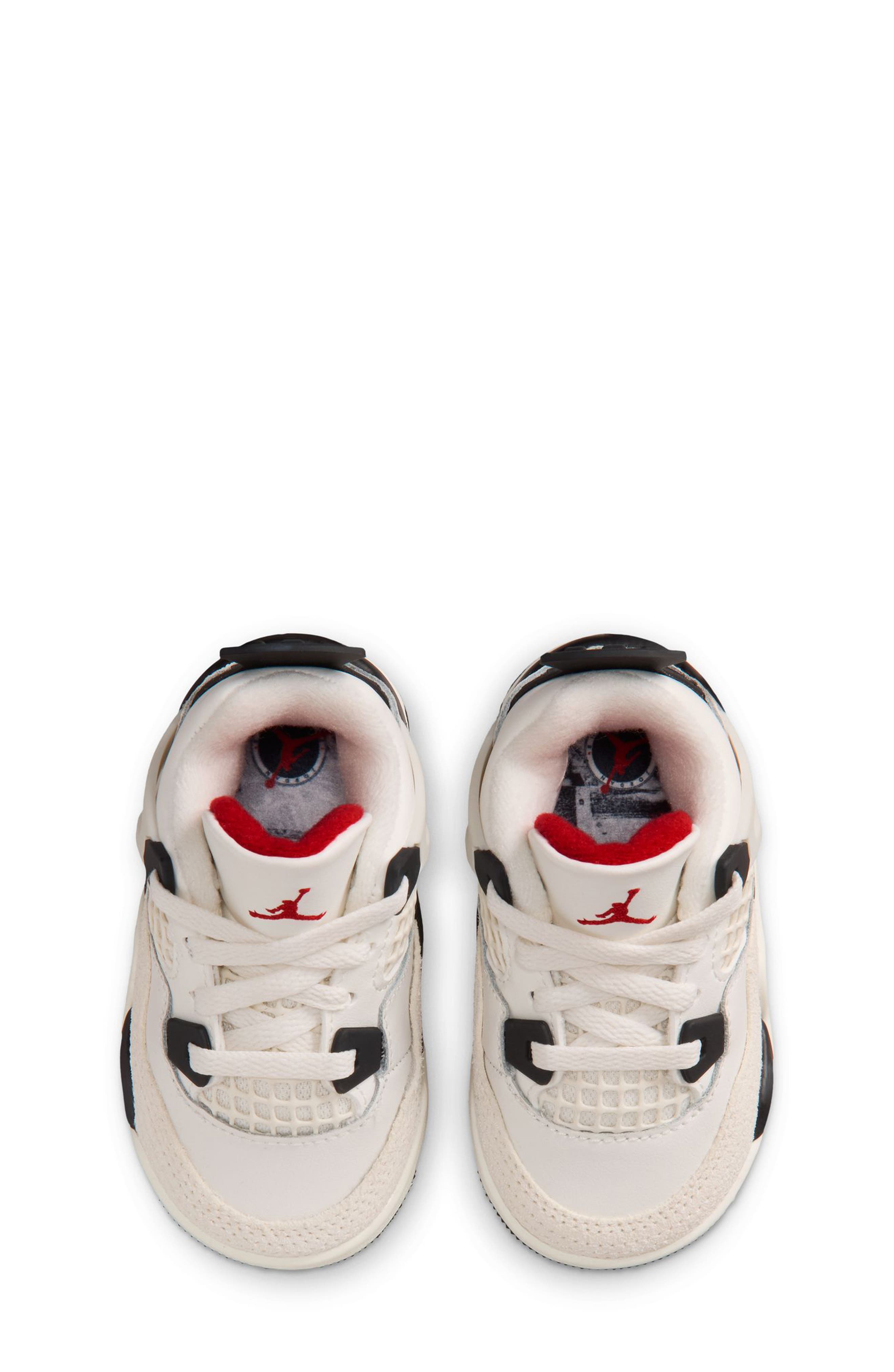 Jordan Air Jordan 4 Retro Basketball Sneaker, Alternate, color, Sail/ Black/ University Red