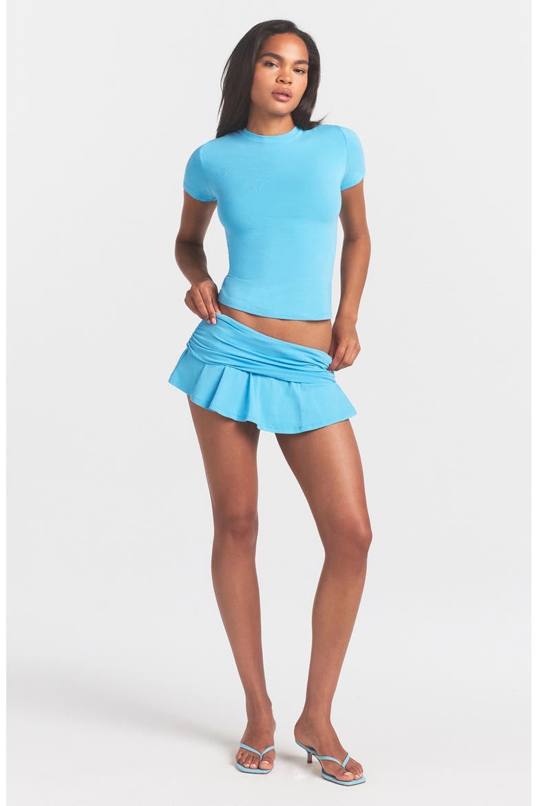 Stretch Cotton Jersey T-Shirt, Alternate, color, WATER
