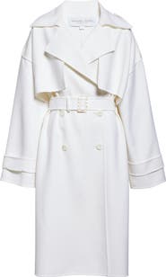 Michael Kors Collection Metallic Gabardine Hooded