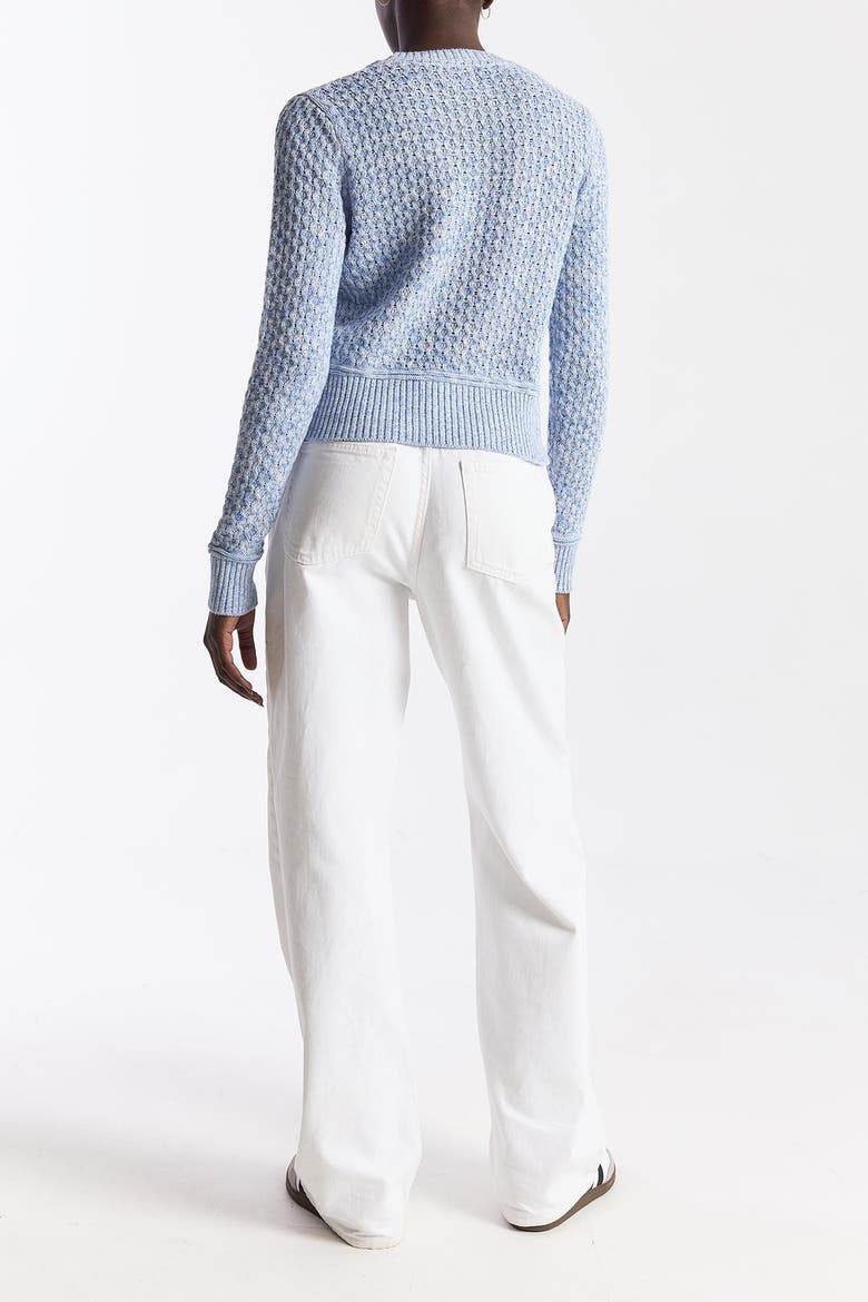 Cable Twist Yarn Sweater, Alternate, color, Skyline