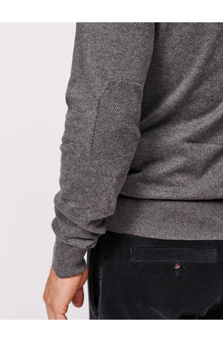 Aubin Bonby Zip Neck Sweater, Alternate, color, Charcoal