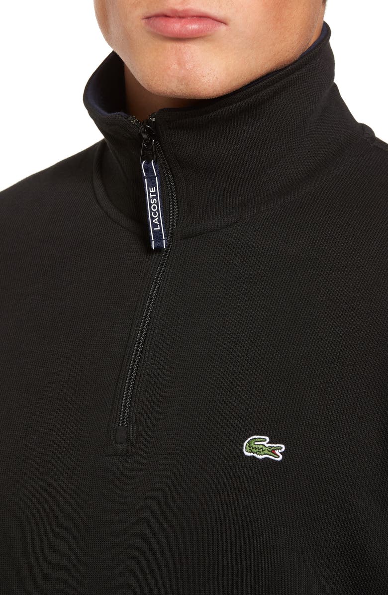 Lacoste Quarter Zip Sweatshirt, Alternate, color, 
