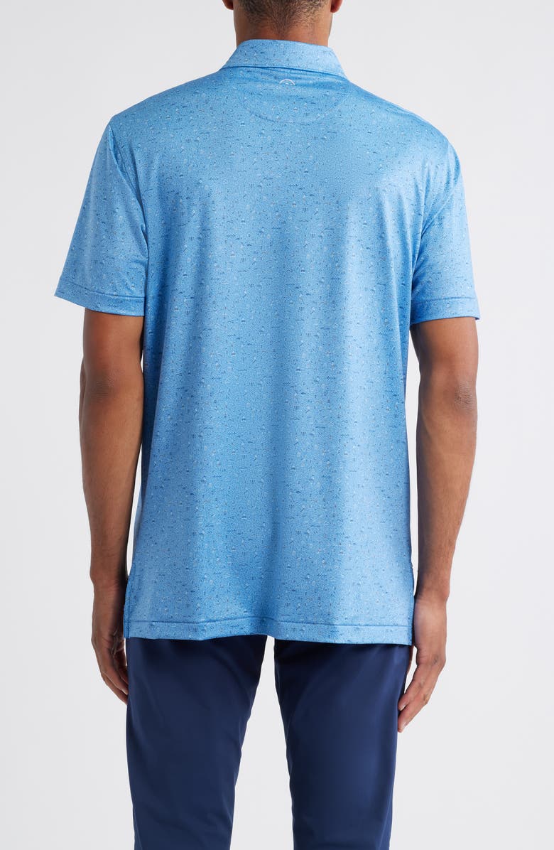 Peter Millar Scotland Links Performance Jersey Polo, Alternate, color, Evening Tide