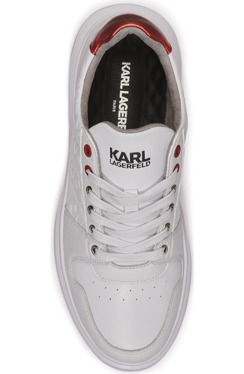 KARL LAGERFELD PARIS Karl Profile Low Top Sneaker, Alternate, color, White