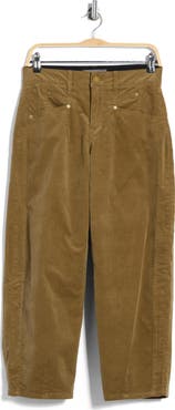 Democracy High Waist Barrel Corduroy Pants