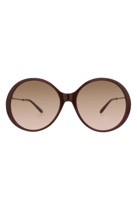 58mm Round Sunglasses