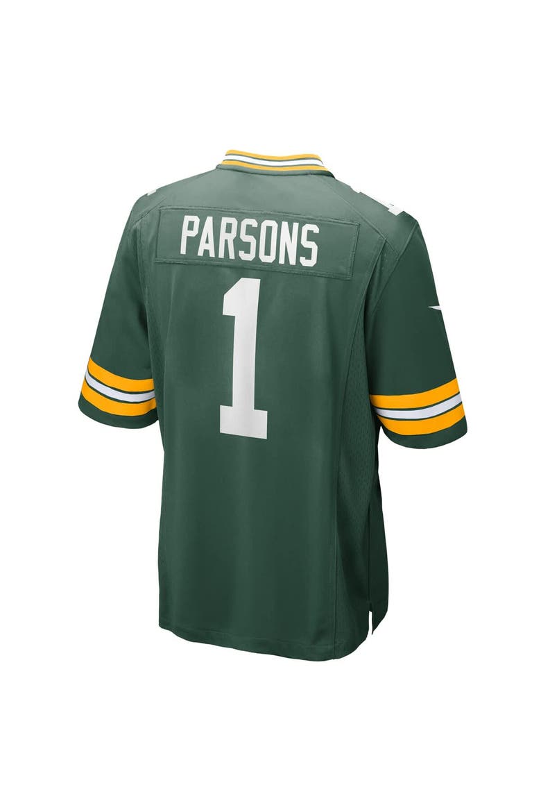 Men's Nike Micah Parsons Green Green Bay Packers Game Player Jersey, Alternate, color, Green