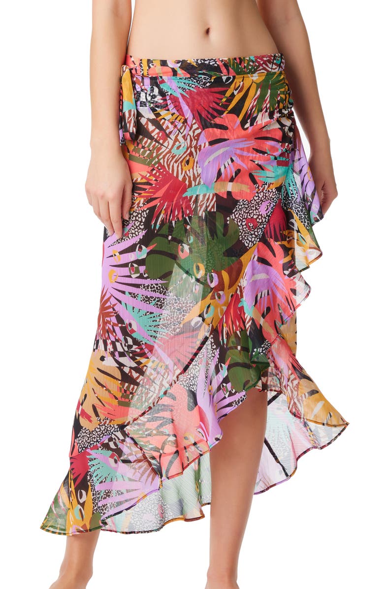 BLEU by Rod Beattie Let's Get Loud Ruffle Pareo, Main, color,