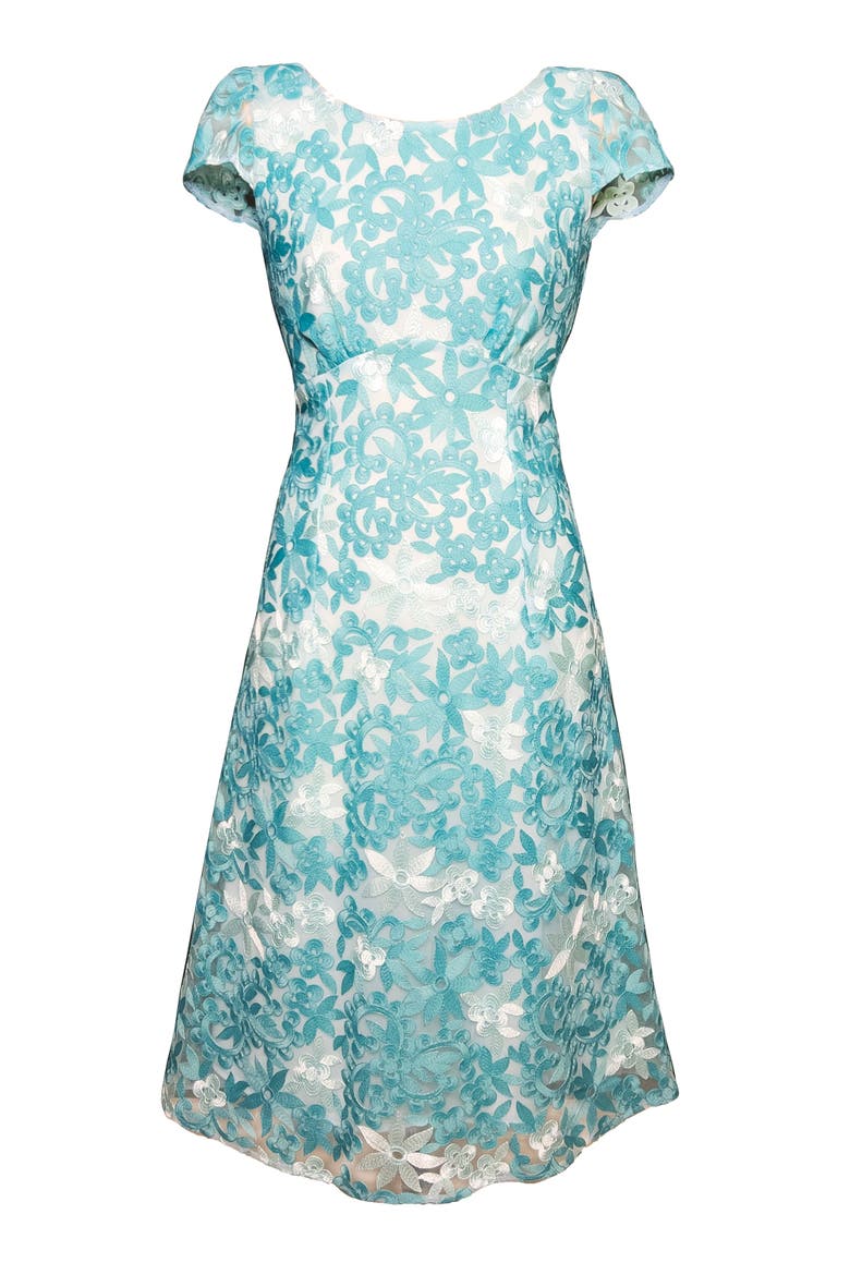Charlotte Dress, Alternate, color, Antique Aqua