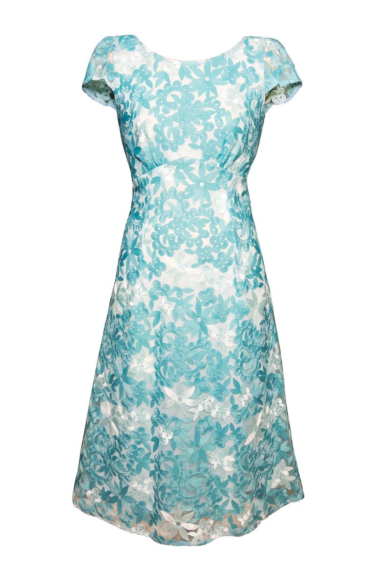 Alie Street London Charlotte Dress, Alternate, color, Antique Aqua